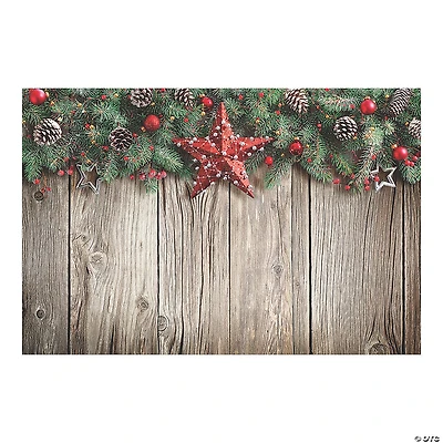 Christmas Barn Wood Backdrop - 3 Pc.
