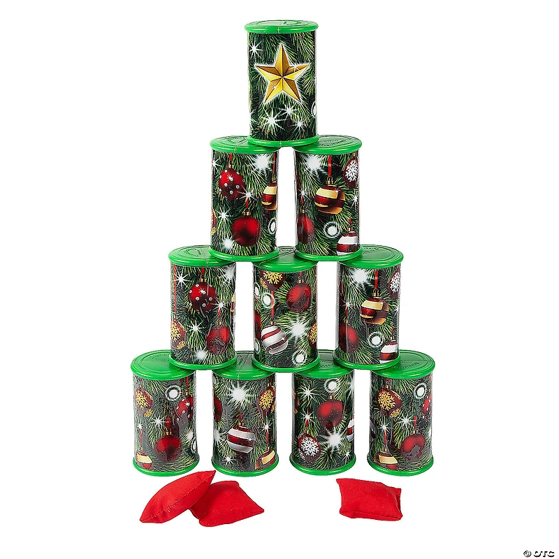 Christmas Can Toss Game