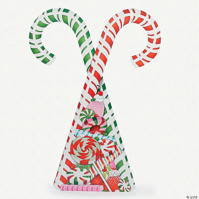 Christmas Candy Cane Cardboard Stand-Up