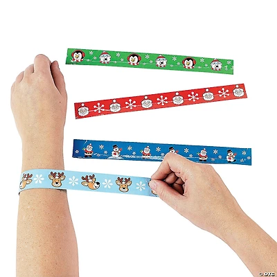 Christmas Character Slap Bracelets - 12 Pc.