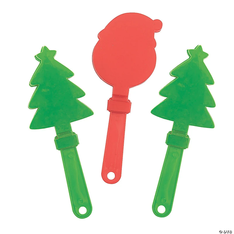Christmas Hand Clappers - 12 Pc.