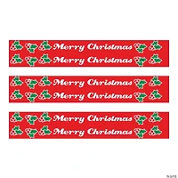 Christmas Pencils with Assorted Pencil Top Erasers - 12 Pc.