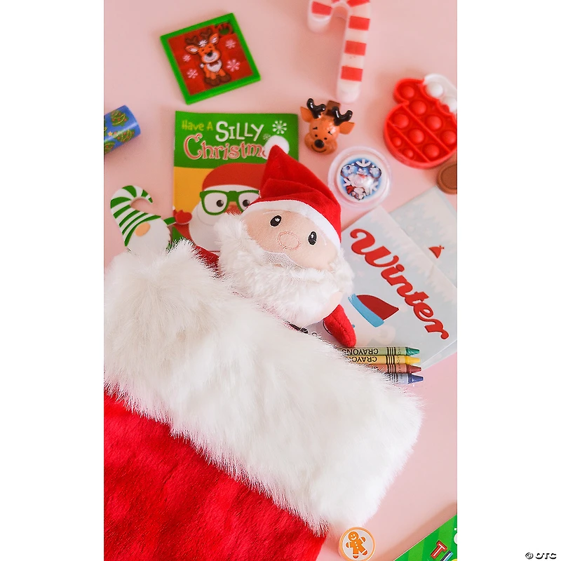 Christmas Roly Poly Stuffed Penguin, Reindeer, Elf and Santa - 12 Pc.