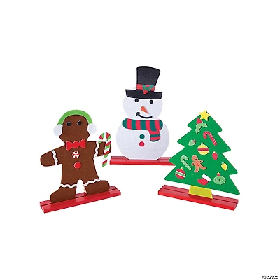 Christmas Stand-Up Activity Kits with Stickers - 3 Pc.