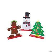Christmas Stand-Up Activity Kits with Stickers - 3 Pc.