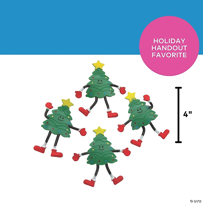 Christmas Tree Bendables - 12 Pc.
