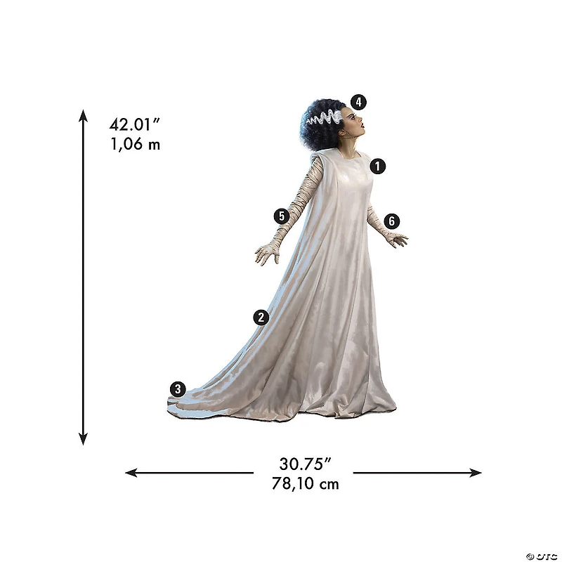 Classic Monsters Bride Of Frankenstein Giant Peel & Stick Wall Decals by RoomMates