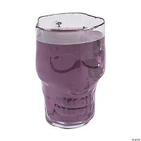 Clear Skull Plastic Mugs - 12 Ct.