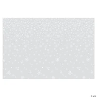 Clear Snowflake Print Backdrop - 3 Pc.