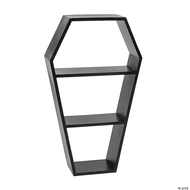 Coffin-Shaped 2-Shelf Halloween Decoration