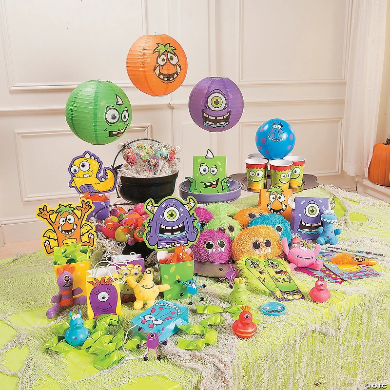 Colorful Stuffed Hairball Characters - 12 Pc.