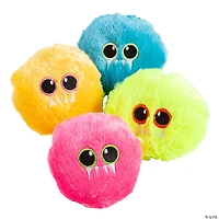 Colorful Stuffed Hairball Characters - 12 Pc.