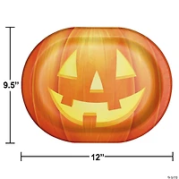 Creative Converting Haunted Pumpkins Oval Dinner Paper Plates, 24 ct