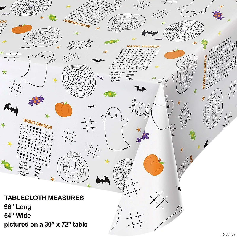 Creative Converting Kids Halloween Activities Paper Tablecloths, 3ct