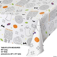 Creative Converting Kids Halloween Activities Paper Tablecloths, 3ct