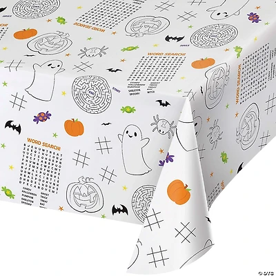 Creative Converting Kids Halloween Activities Paper Tablecloths, 3ct