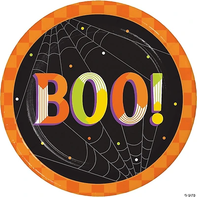 Creative Converting Retro Halloween Boo! Paper Dessert Plates, 24 ct