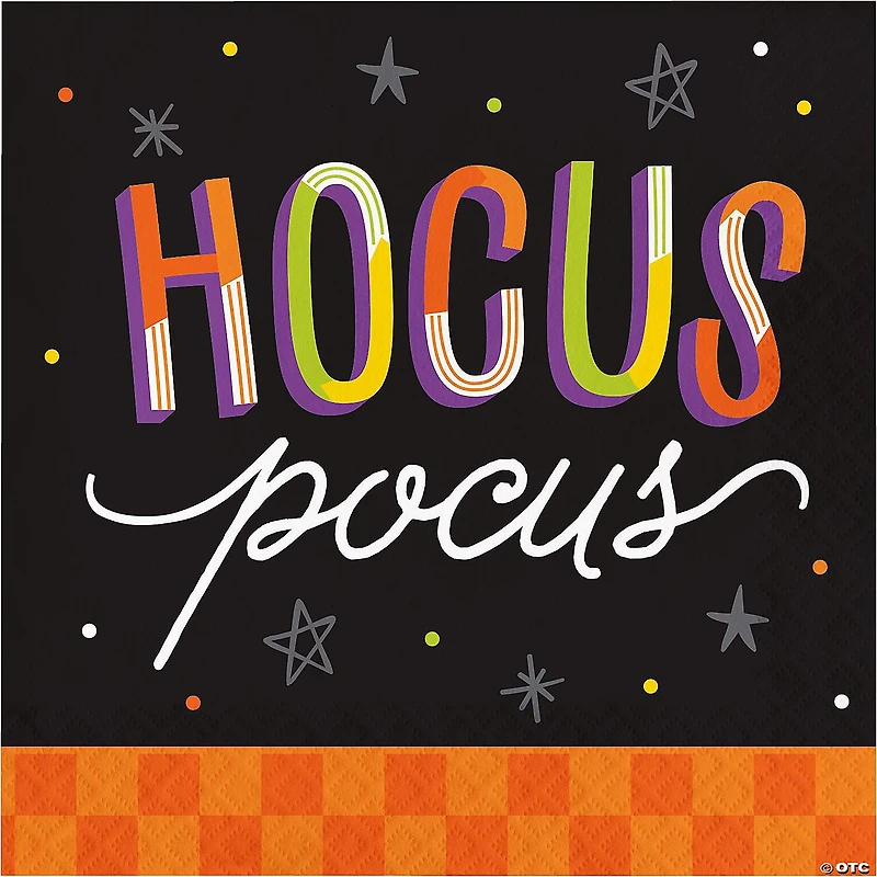 Creative Converting Retro Halloween Hocus Pocus Paper Napkins, 48 ct