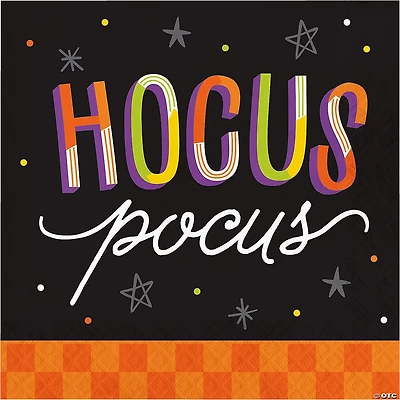 Creative Converting Retro Halloween Hocus Pocus Paper Napkins, 48 ct