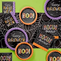 Creative Converting Retro Halloween Tableware Set, Serves 8