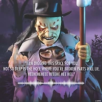 Crouching Grave Digger Halloween Decoration