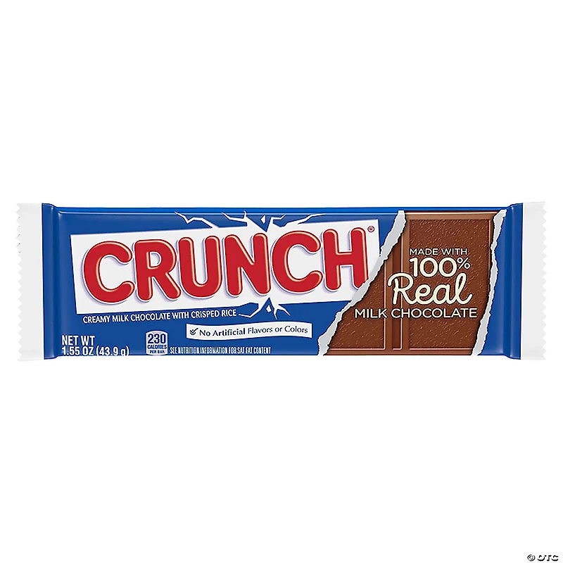 CRUNCH Full Size Milk Chocolate Bar, 1.55 oz, 36 Count