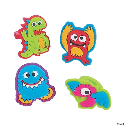 Cute Monster Rings - 12 Pc.