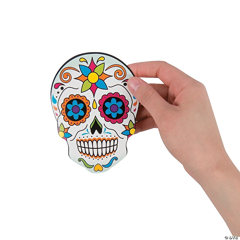 Day of the Dead Mini Skull Cutouts - 12 Pc.