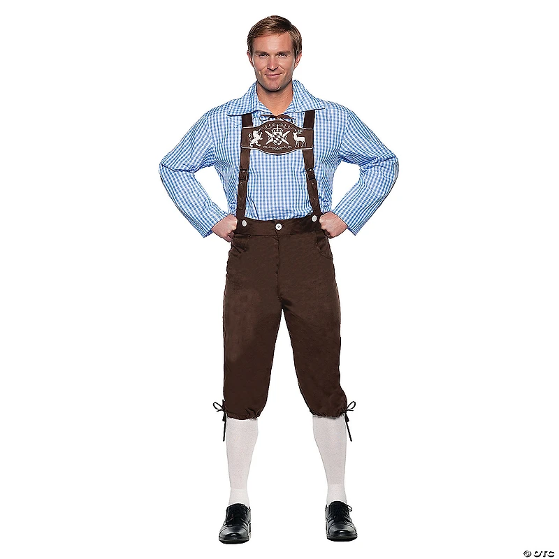 Deluxe Lederhosen Brown Adult Costume