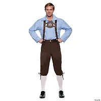 Deluxe Lederhosen Brown Adult Costume