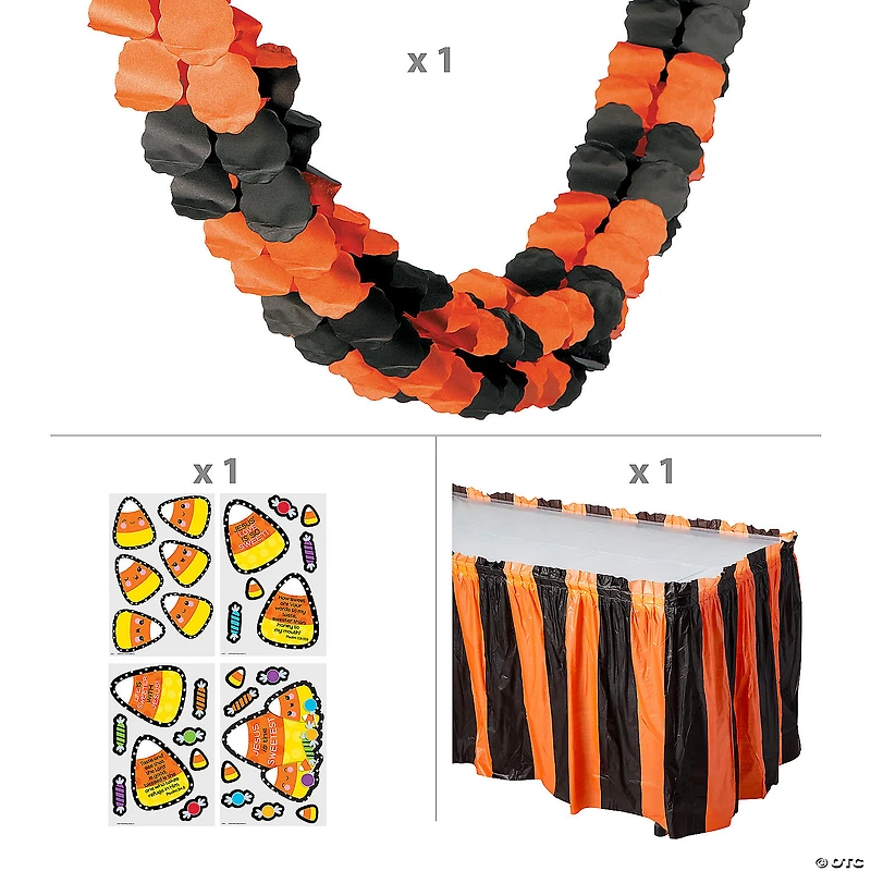 Deluxe Religious Candy Corn Trunk-or-Treat Decorating Kit - 31 Pc.
