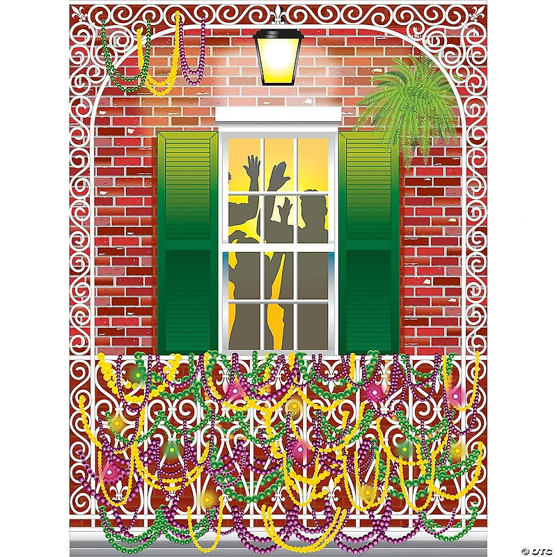 Design-A-Room Mardi Gras Balcony Backdrop