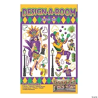 Design-A-Room Mardi Gras Jester Backdrop Set - 28 Pc.