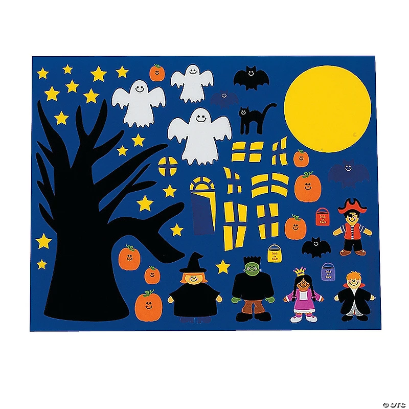 DIY Halloween Sticker Scenes - 12 Pc.