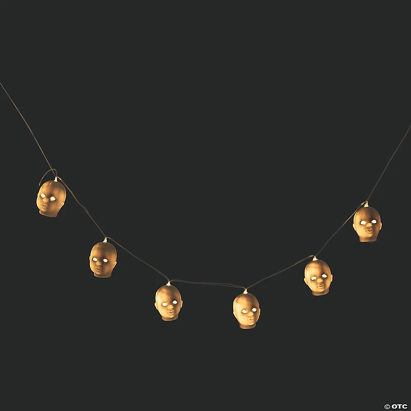 Doll Head String Lights Halloween Decoration