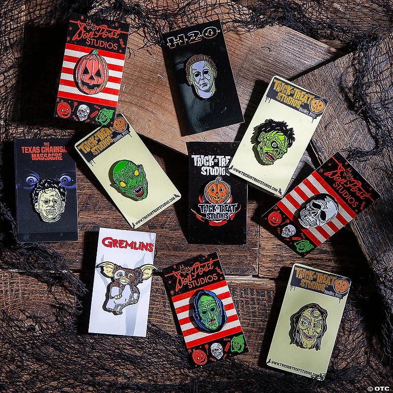 Don Post Studios™ Pumpkin Full-Color Enamel Pin Costume Accessory
