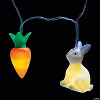 Easter Bunny & Carrot LED String Lights