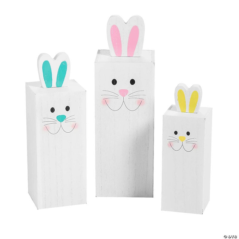 Easter Bunny Box Table Top Decorations - 3 Pc.