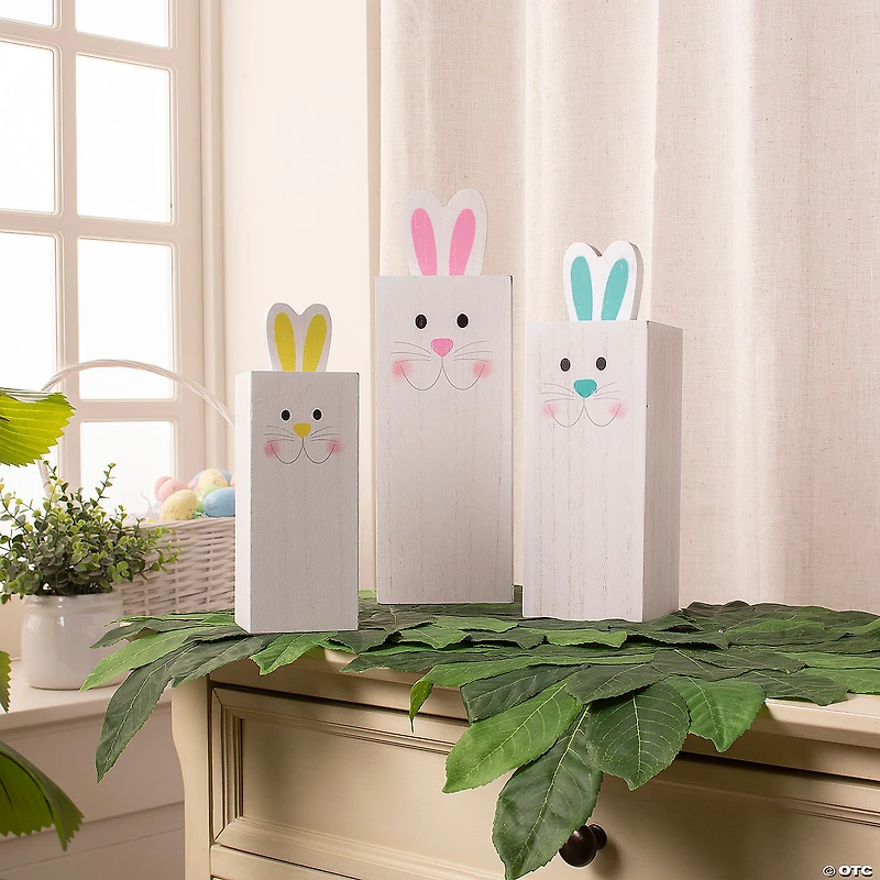 Easter Bunny Box Table Top Decorations - 3 Pc.