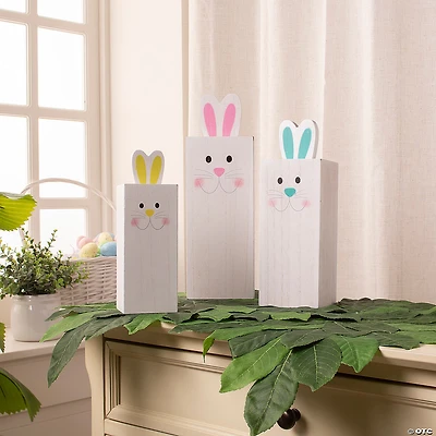 Easter Bunny Box Table Top Decorations - 3 Pc.