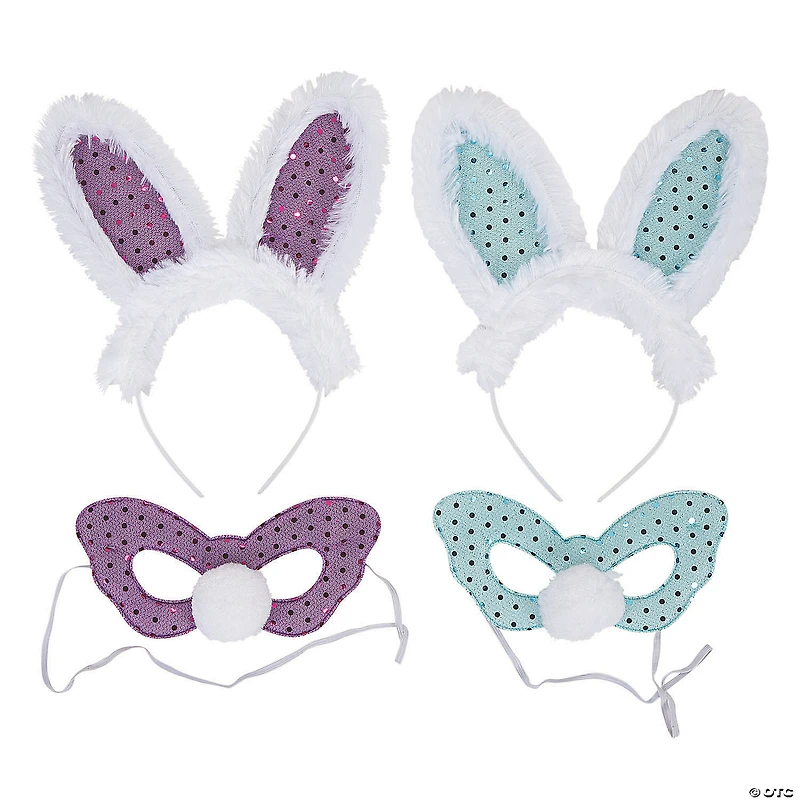 Easter Bunny Ears & Mask Sets - 6 Pc.