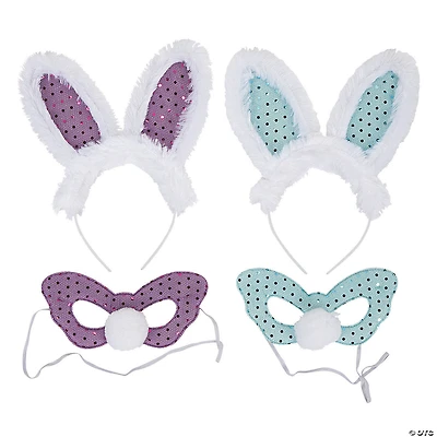 Easter Bunny Ears & Mask Sets - 6 Pc.