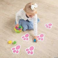 Easter Bunny Print Floor Decals - 12 Pc.