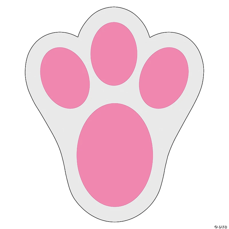 Easter Bunny Print Floor Decals - 12 Pc.