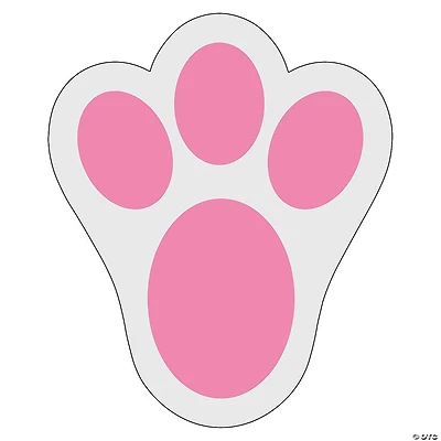Easter Bunny Print Floor Decals - 12 Pc.