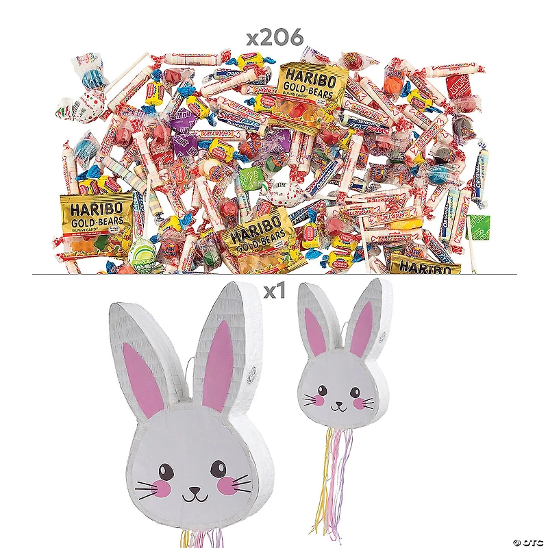 Easter Bunny Pull-String Piñata Kit – 207 Pc.