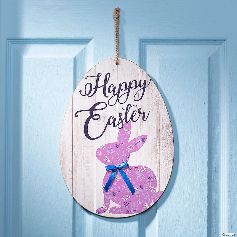 Easter Bunny Wall Sign Decoration