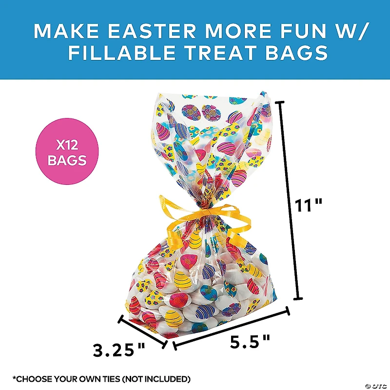 Easter Egg Cellophane Bags - 12 Pc.