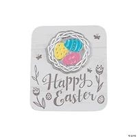 Easter Egg Nest Pins with Card - 12 Pc.