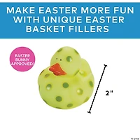 Easter Egg Painted Rubber Ducks - 12 Pc.